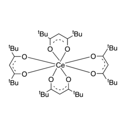 Tetrakis(2,2,6,6-tetramethyl- 3,5-heptanedionate)cerium Chemical Structure